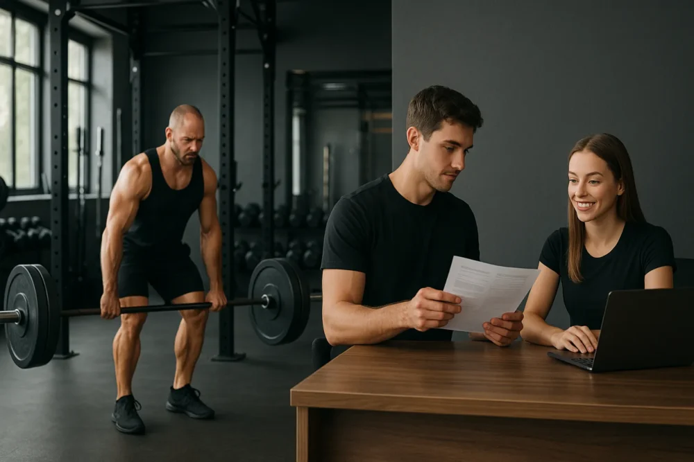 Gym scene